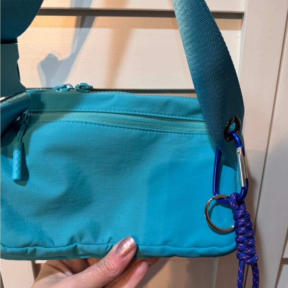 Teal Multipocket Crossbody Bag - image 2